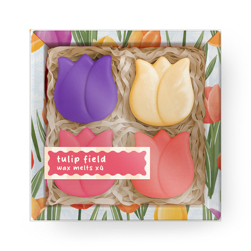Mother's Day Mum Set of 4 Tulip Shaped Wax Melts WAX44