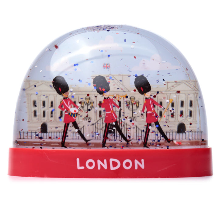 London Souvenir Guardsman on Parade Large Glitter Snow Storm WB22