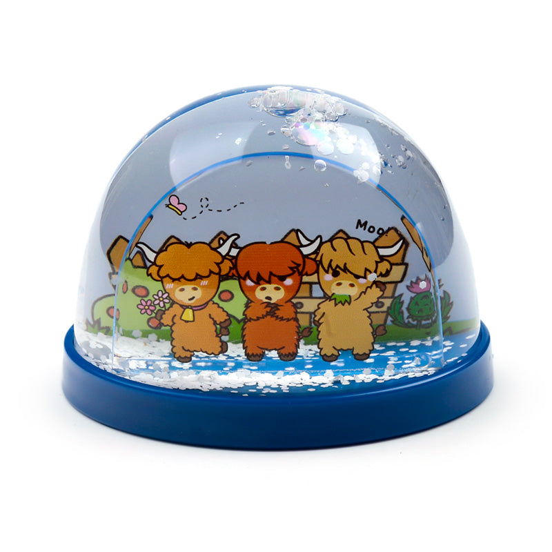 Adoramals Highland Coo Cow Medium Glitter Snow Storm WB29