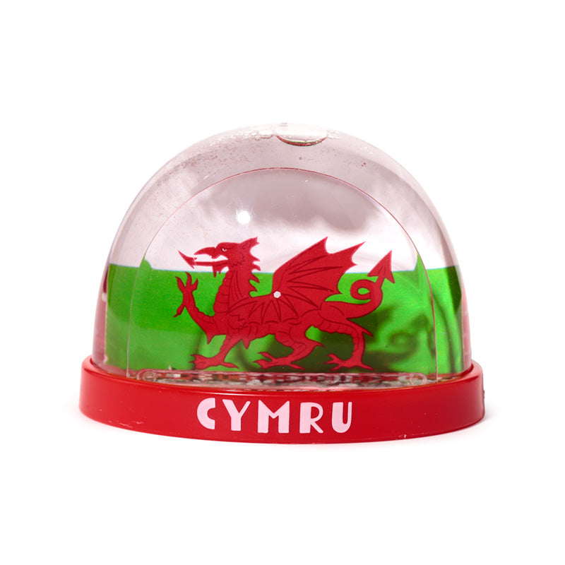 Welsh Dragon Wales (Cymru) Souvenir Medium Glitter Snow Storm WB39