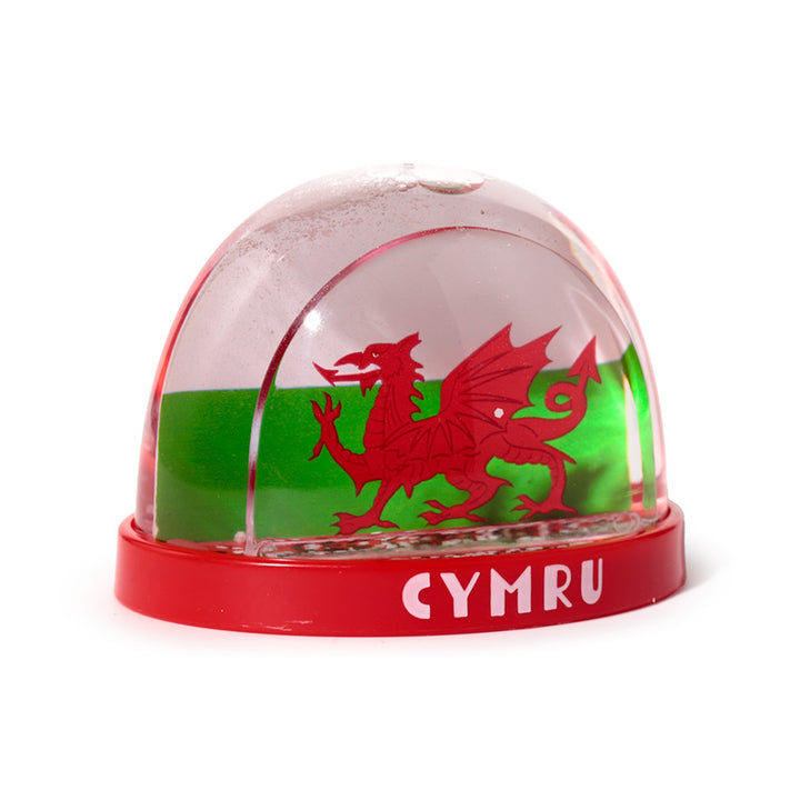 Welsh Dragon Wales (Cymru) Souvenir Medium Glitter Snow Storm WB39