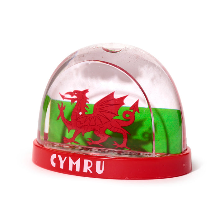 Welsh Dragon Wales (Cymru) Souvenir Medium Glitter Snow Storm WB39