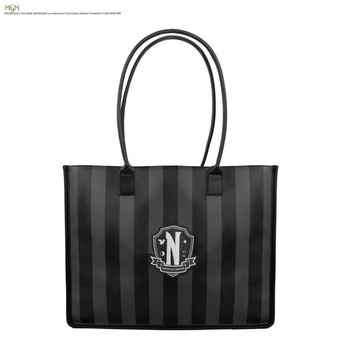 Wednesday Nevermore Academy Black Shopping Bag CR2373