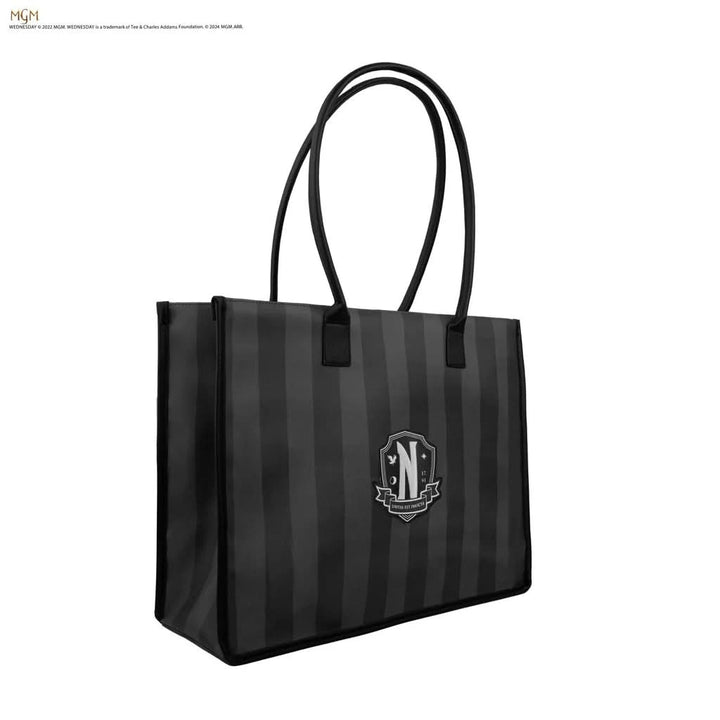 Wednesday Nevermore Academy Black Shopping Bag CR2373