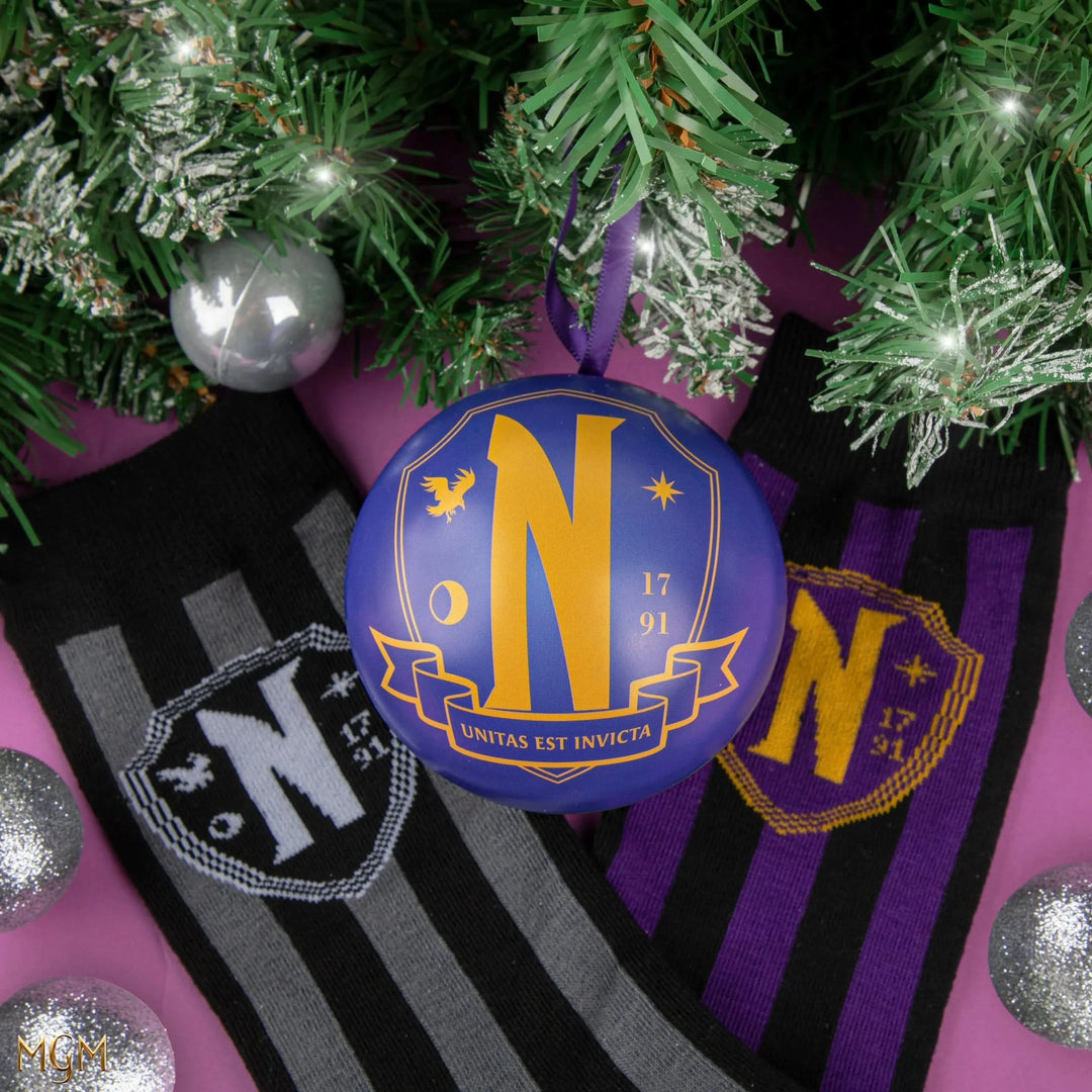 Wednesday Holiday Capsule Nevermore Academy Socks CR1670