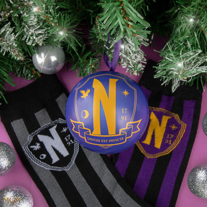 Wednesday Holiday Capsule Nevermore Academy Socks CR1670
