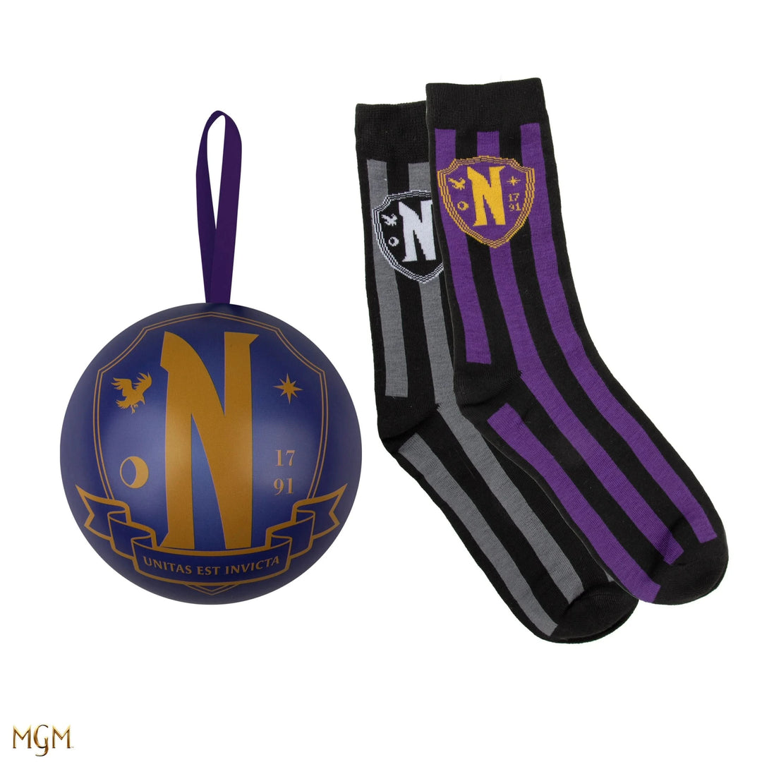 Wednesday Holiday Capsule Nevermore Academy Socks CR1670