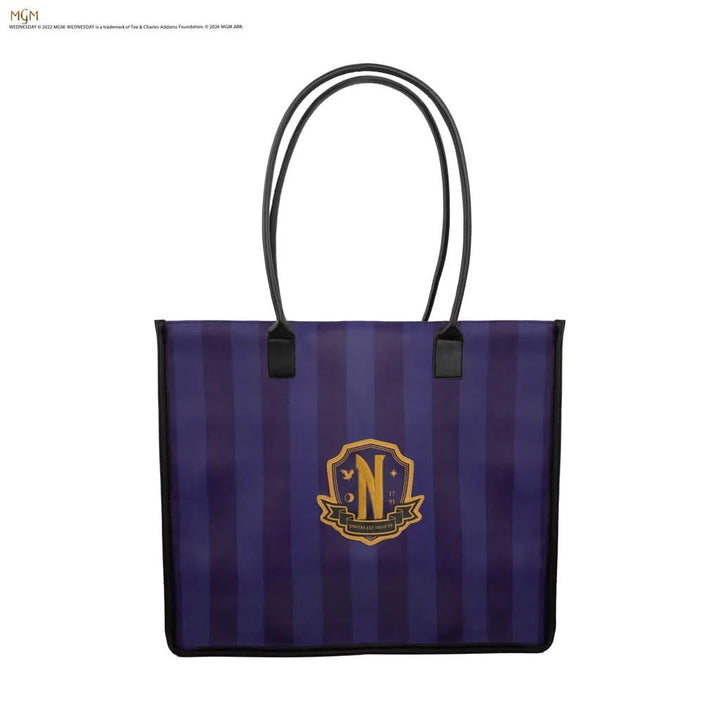 Wednesday Nevermore Academy Purple Shopping Bag CR2372