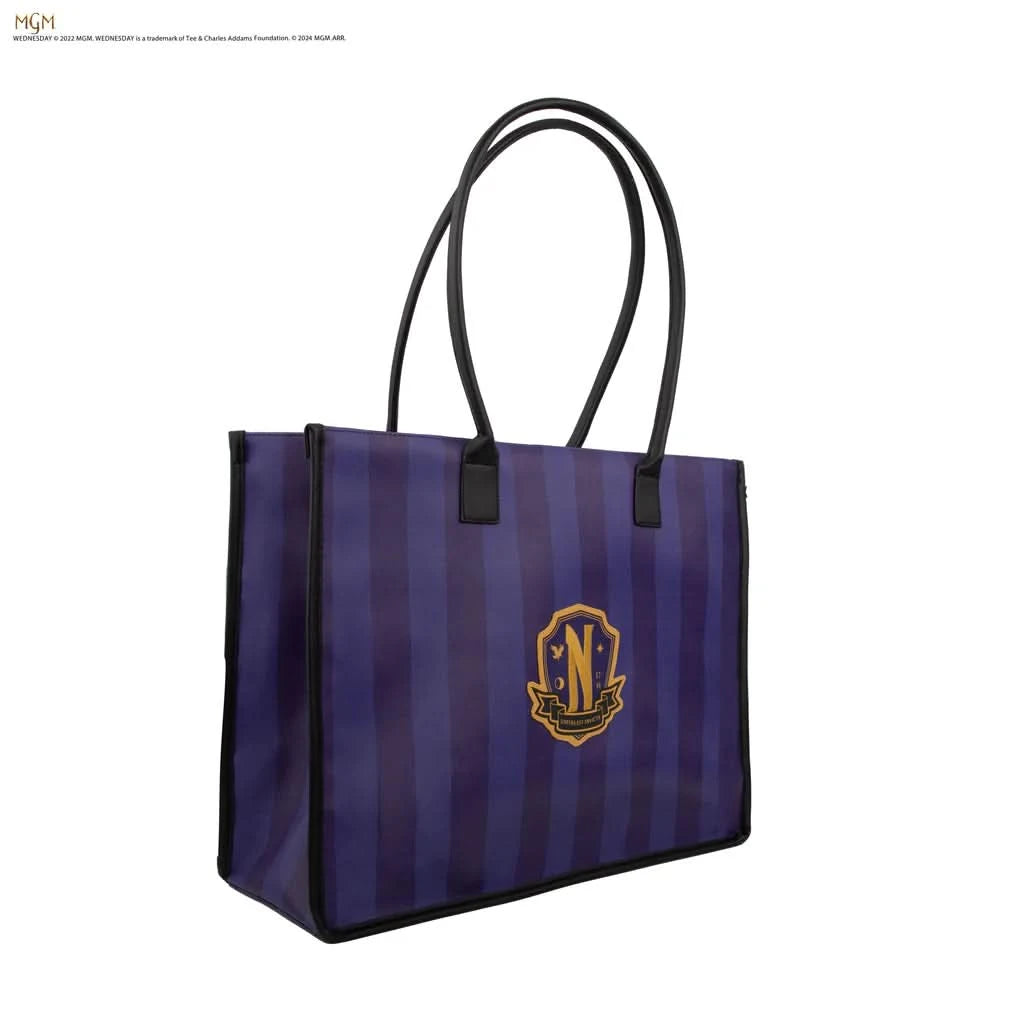 Wednesday Nevermore Academy Purple Shopping Bag CR2372
