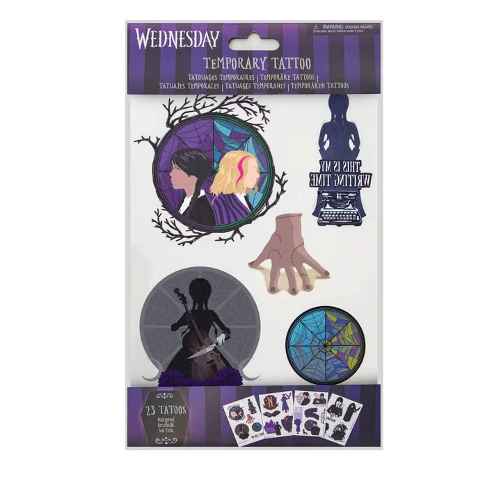 Wednesday Set Of 23 Wednesday Temporary Tattoos CR5270