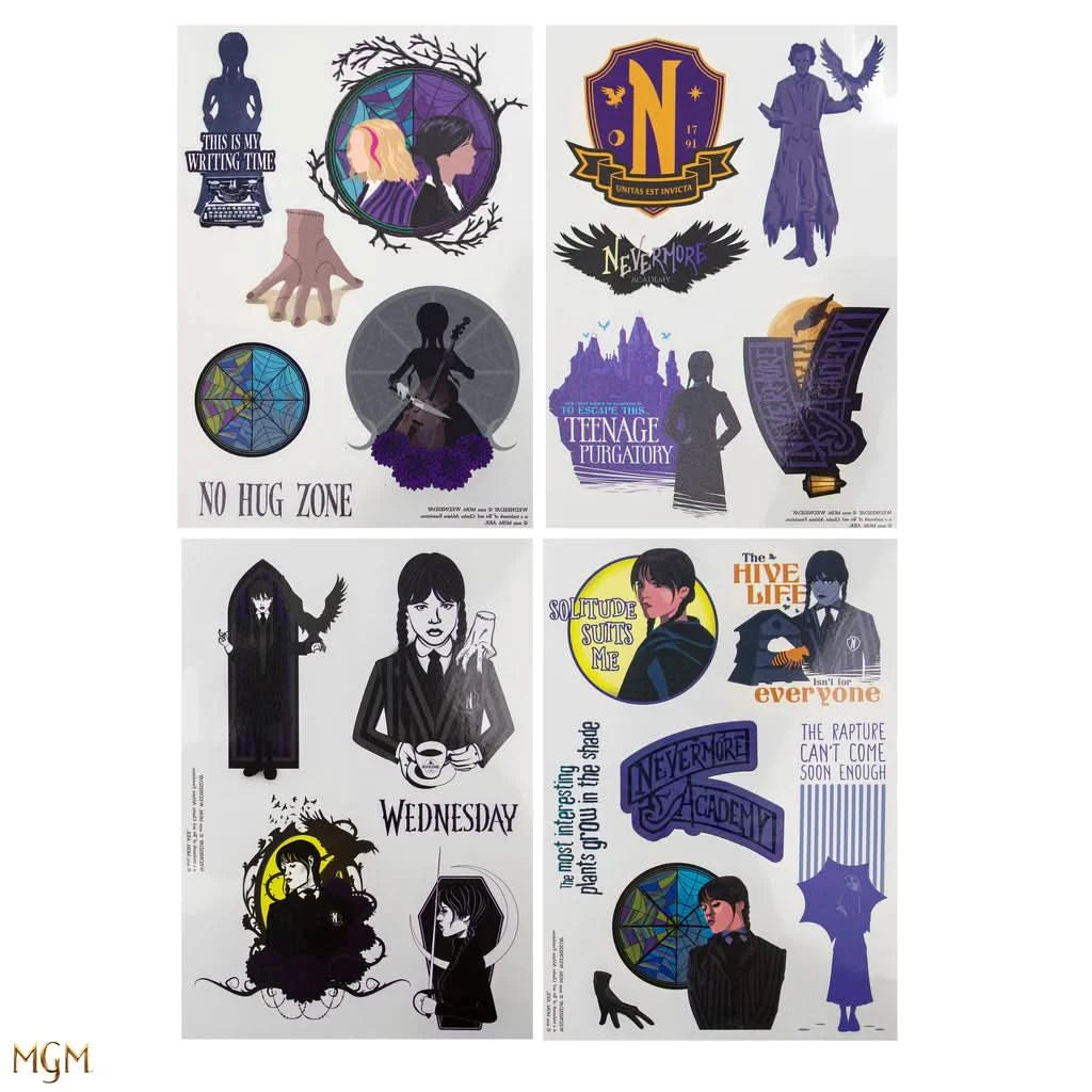 Wednesday Set Of 23 Wednesday Temporary Tattoos CR5270