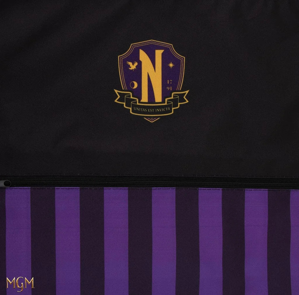 Wednesday Drawstring Bag Nevermore Academy Purple CR2478