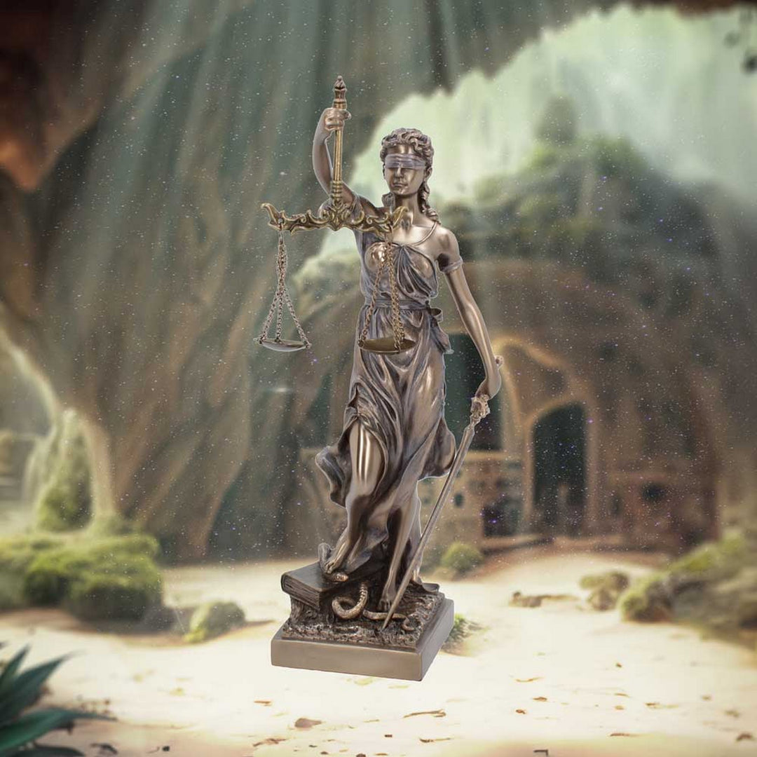 Bronzed La Justicia The Goddess Of Divine Justice 33cm WH20079
