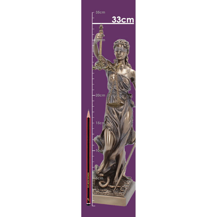 Bronzed La Justicia The Goddess Of Divine Justice 33cm WH20079