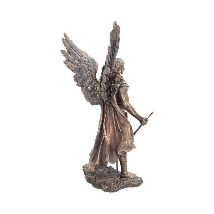 Bronzed Archangel Gabriel With Staff Religious Figurine 33.5cm WH20087