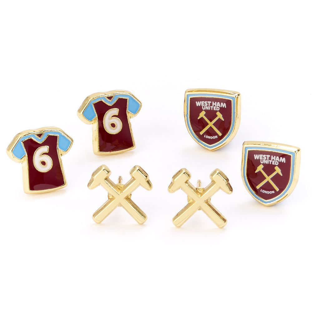 West Ham Football Club Stud Earring Set RMES0013