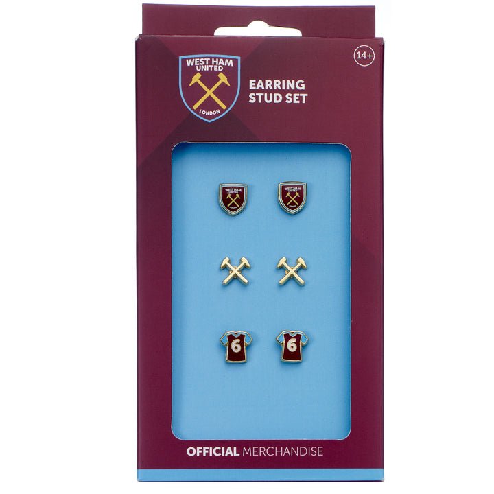 West Ham Football Club Stud Earring Set RMES0013