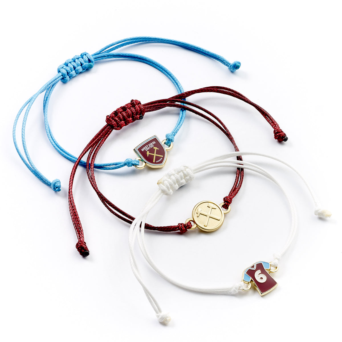 West Ham Football Club Friendship Bracelet Set WHUFB006