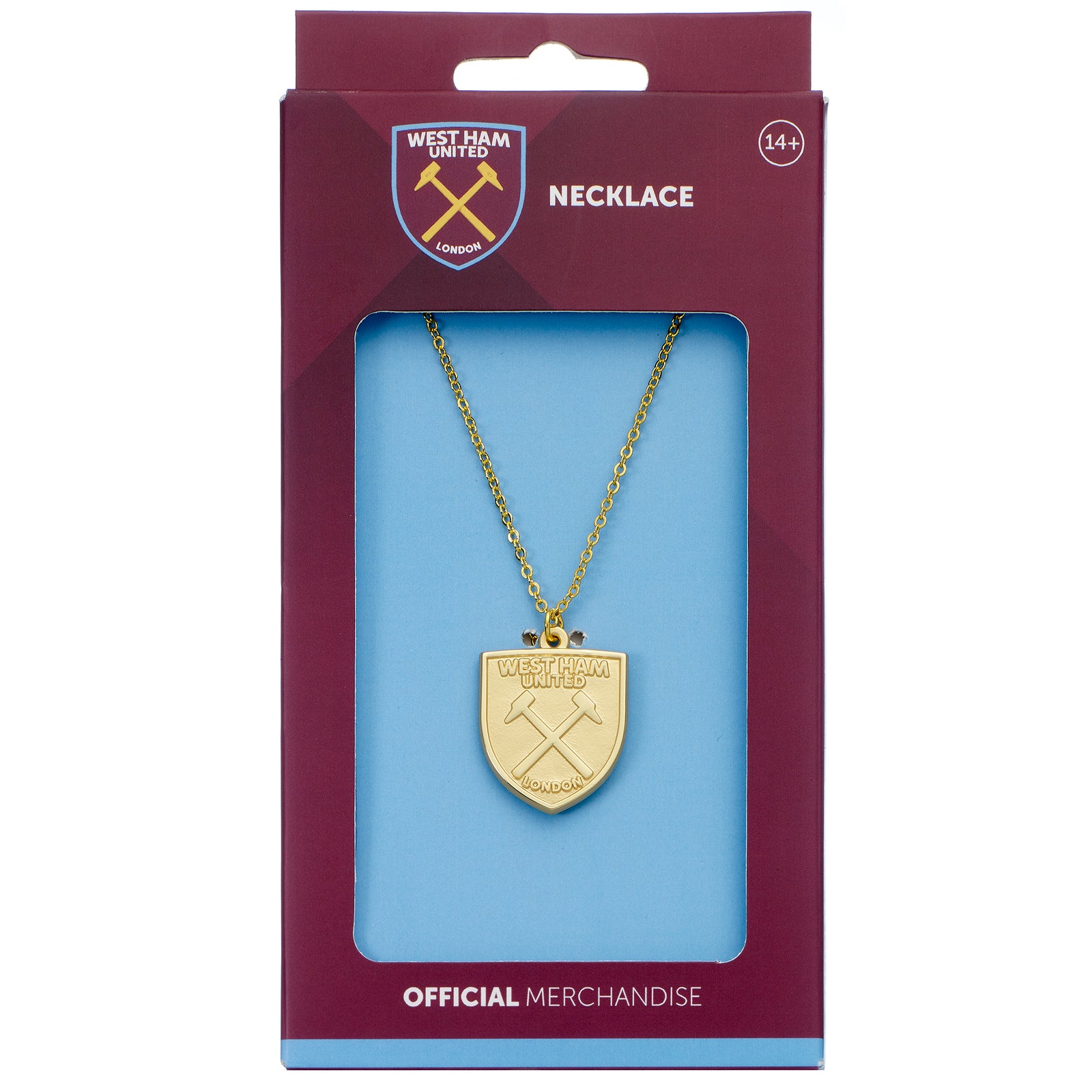 West Ham Football Club Shield Crest Necklace WHUN0001