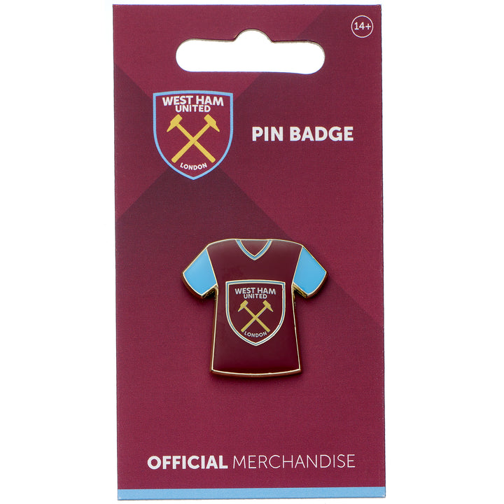 West Ham Football Club Shirt Pin Badge With Crest WHUPB012