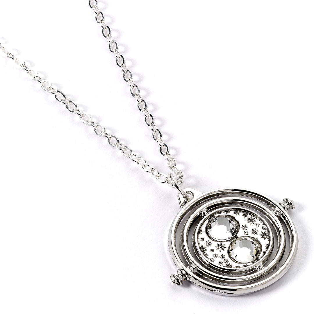 Harry Potter Silver Tone Time Turner Necklace WNX00670