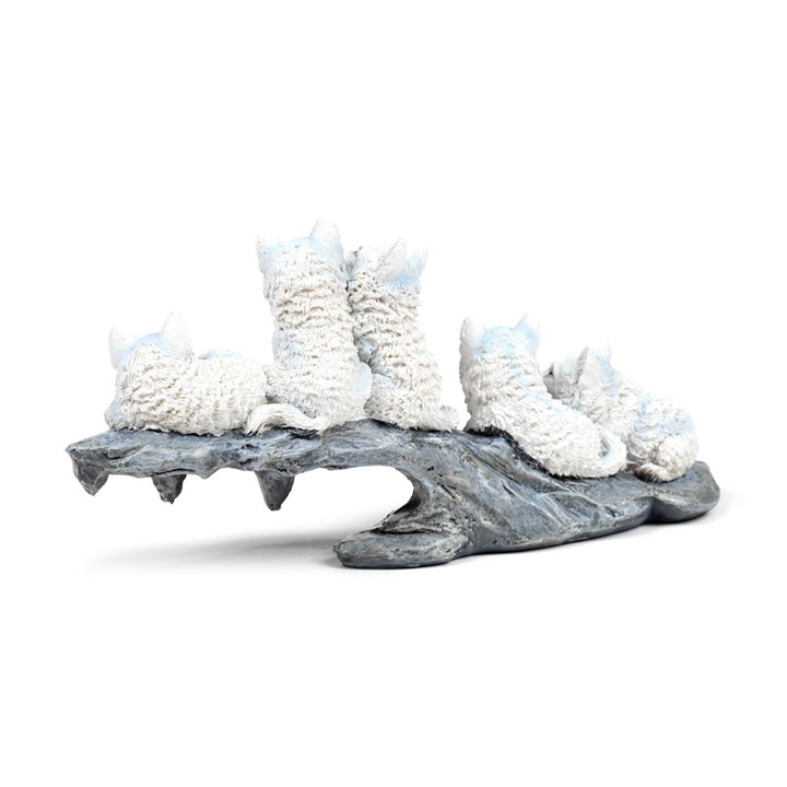 Wolf Puppies Playing on Stone Outcrop WOLF46