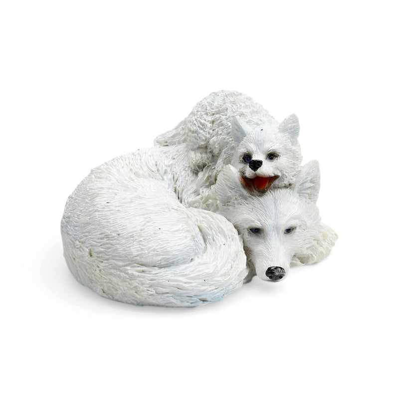 Wolf Mother & Wolf Puppies Curled Up Together WOLF48