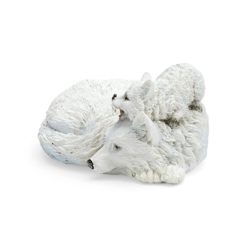 Wolf Mother & Wolf Puppies Curled Up Together WOLF48