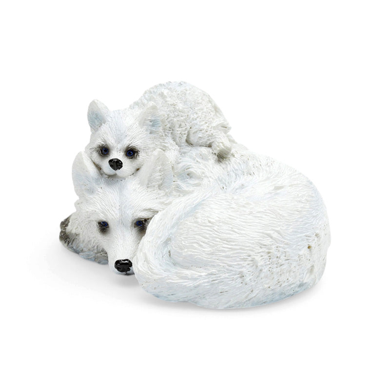 Wolf Mother & Wolf Puppies Curled Up Together WOLF48