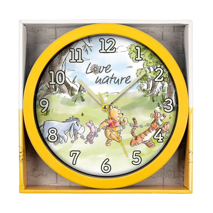 Disney Winnie The Pooh Wall Clock Yellow WP3014