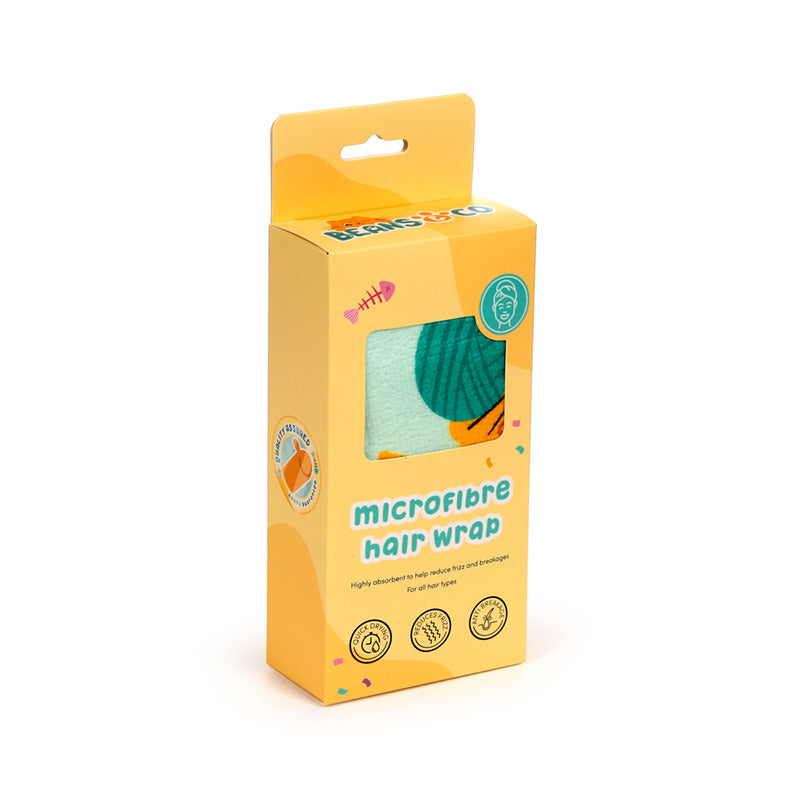 Beans & Co Cats Microfibre Hair Wrap Towel WTOW02