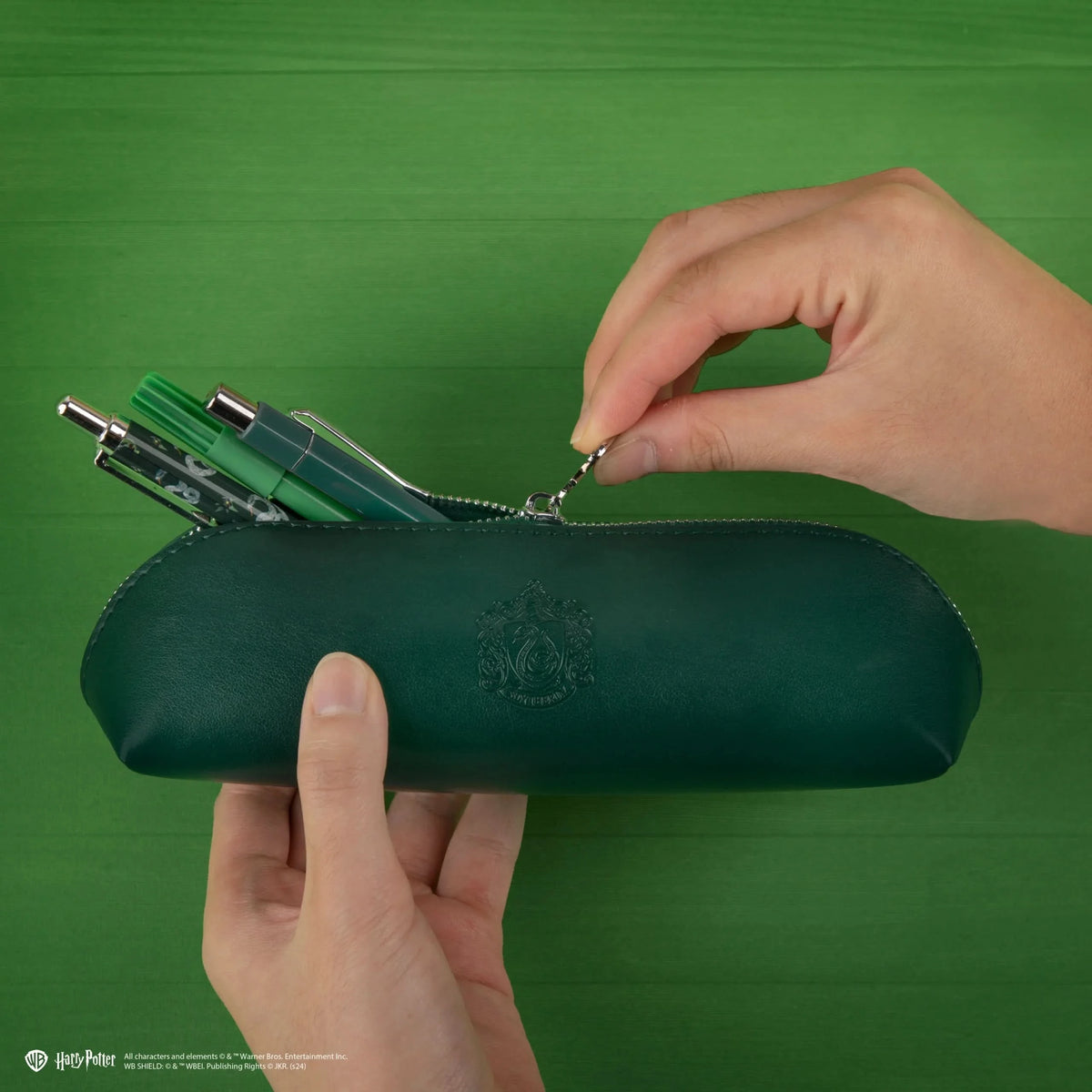 Harry Potter Slytherin Pu Leather Pencil Case CR5222