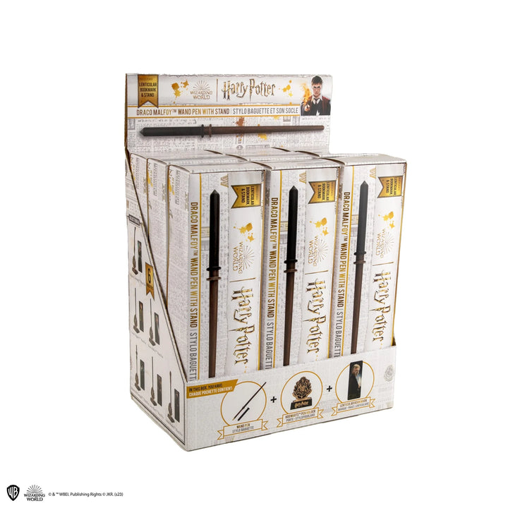 Harry Potter Pen Wand with stand Unit box Draco Malfoy + Pen Stand + Lenticular Bookmark CR5408U