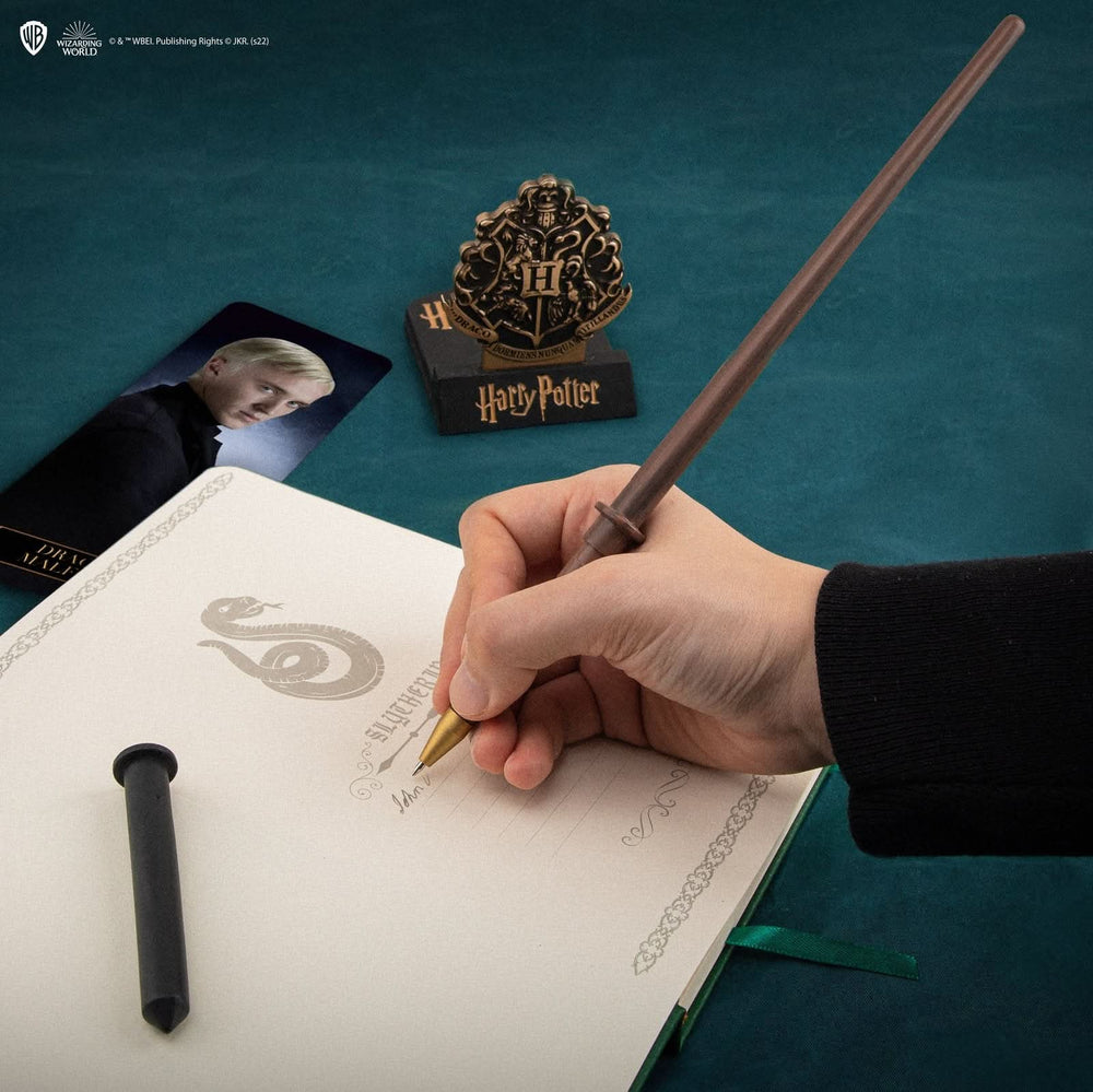 Harry Potter Draco Malfoy Wand Pen With Stand& Lenticular Bookmark CR5408U