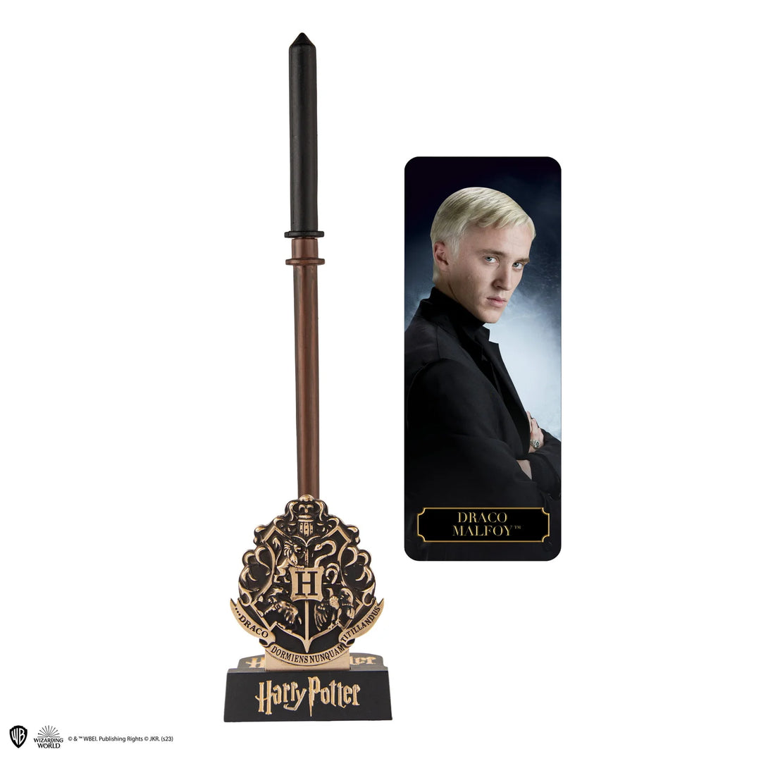 Harry Potter Pen Wand with stand Unit box Draco Malfoy + Pen Stand + Lenticular Bookmark CR5408U