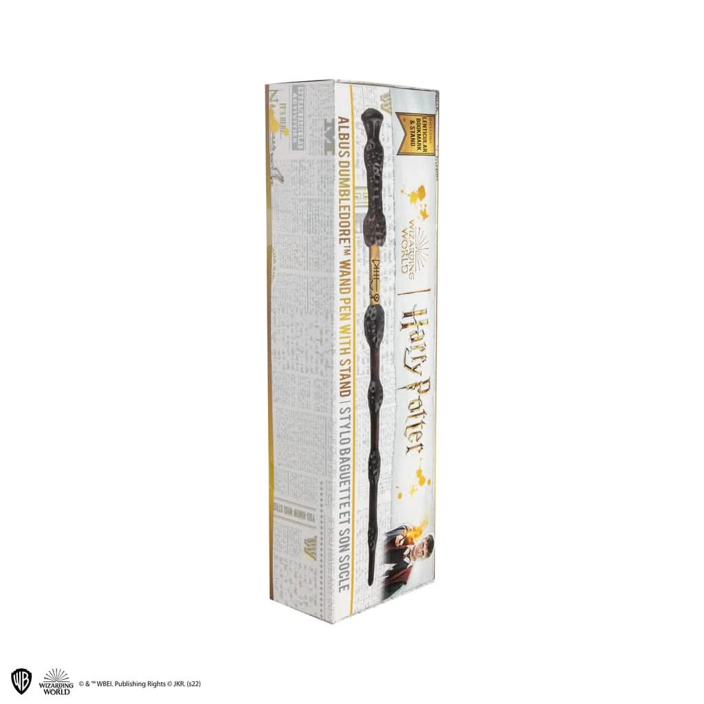 Harry Potter Albus Dumbledore Wand Pen With Stand & Lenticular Bookmark CR5403U