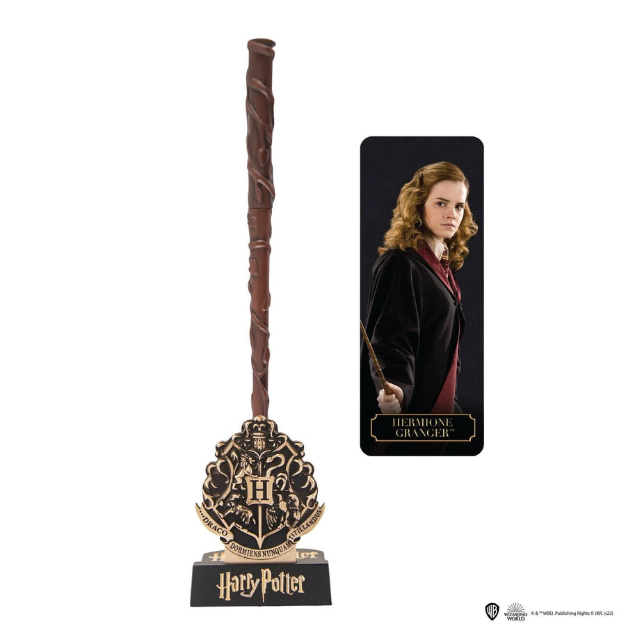 Harry Potter Hermione Granger Wand Pen With Stand & Lenticular Bookmark CR5401U