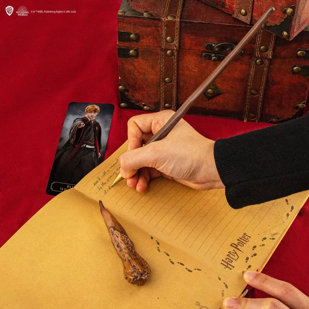 Harry Potter Ron Weasley Wand Pen With Stand & Lenticular Bookmark CR5410U