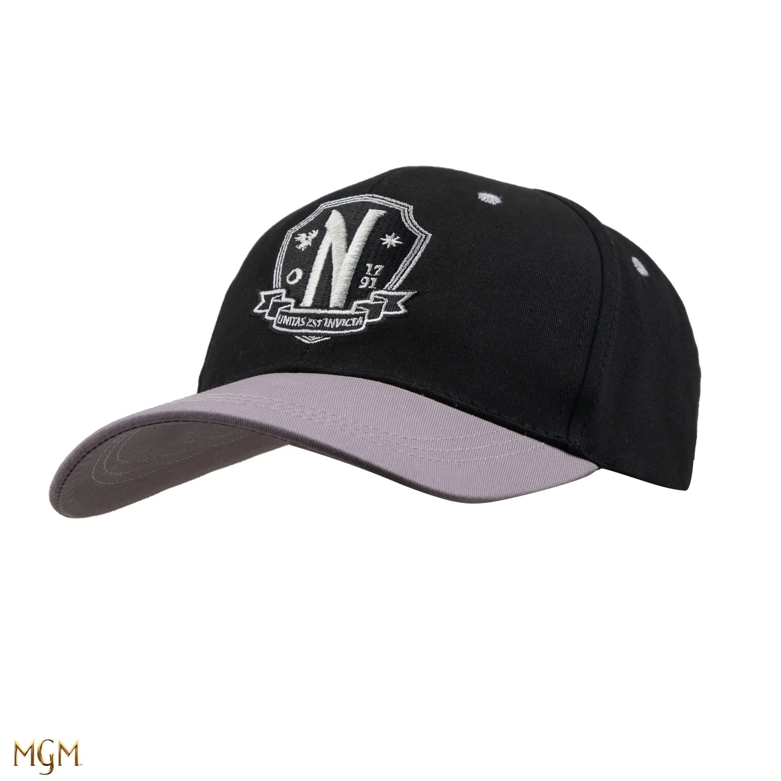 Wednesday Nevermore Academy Black Baseball Cap CR2671