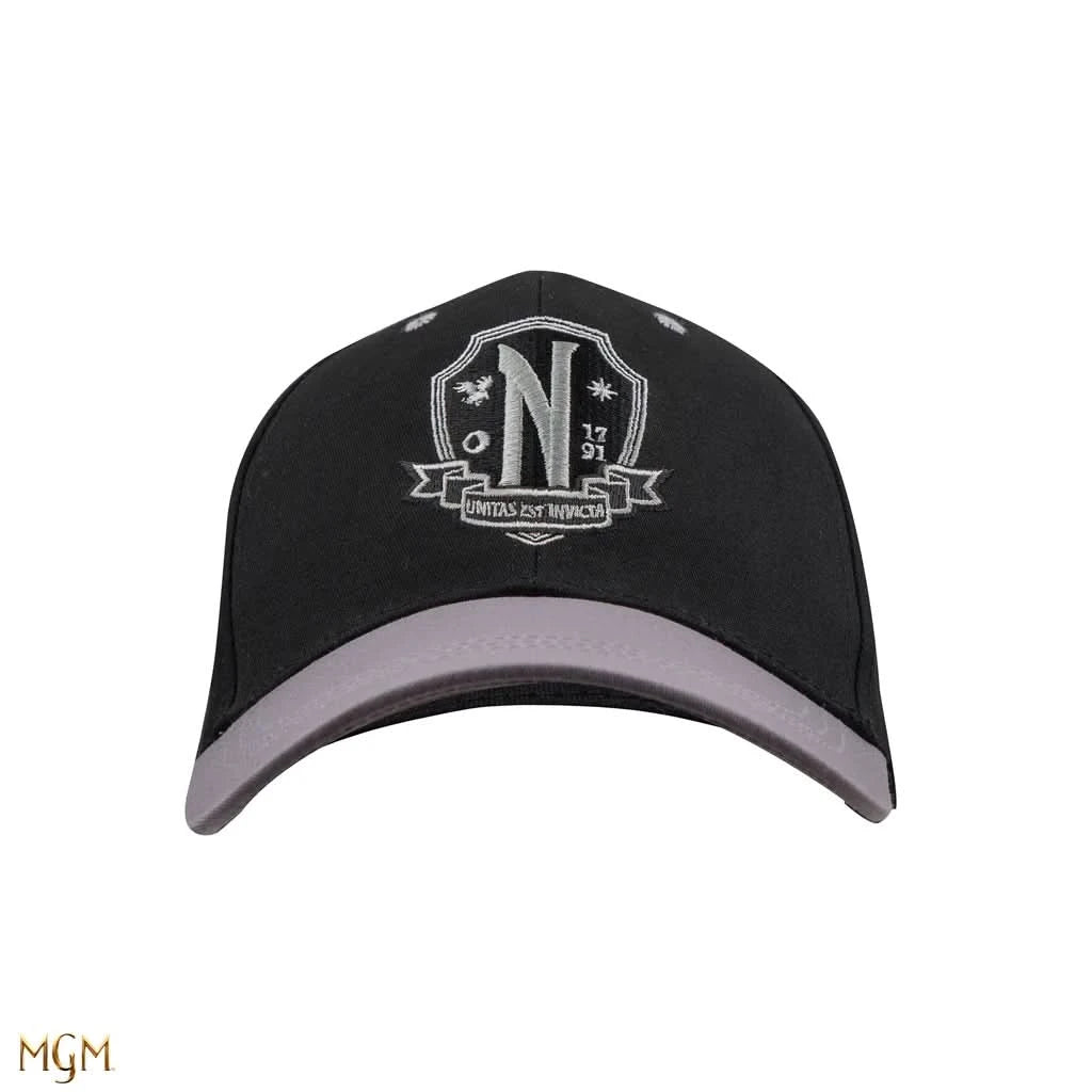 Wednesday Nevermore Academy Black Baseball Cap CR2671