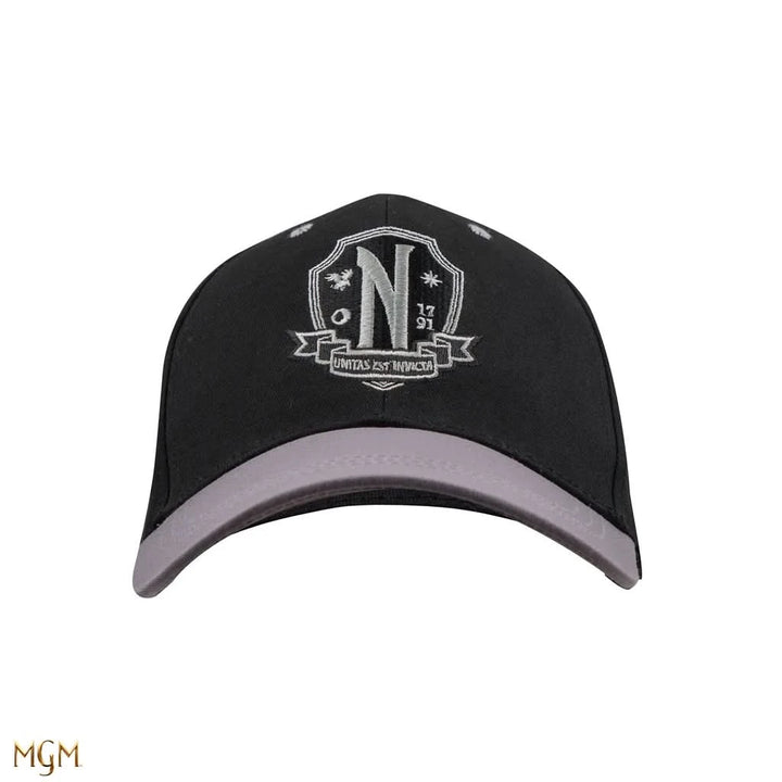 Wednesday Nevermore Academy Black Baseball Cap CR2671