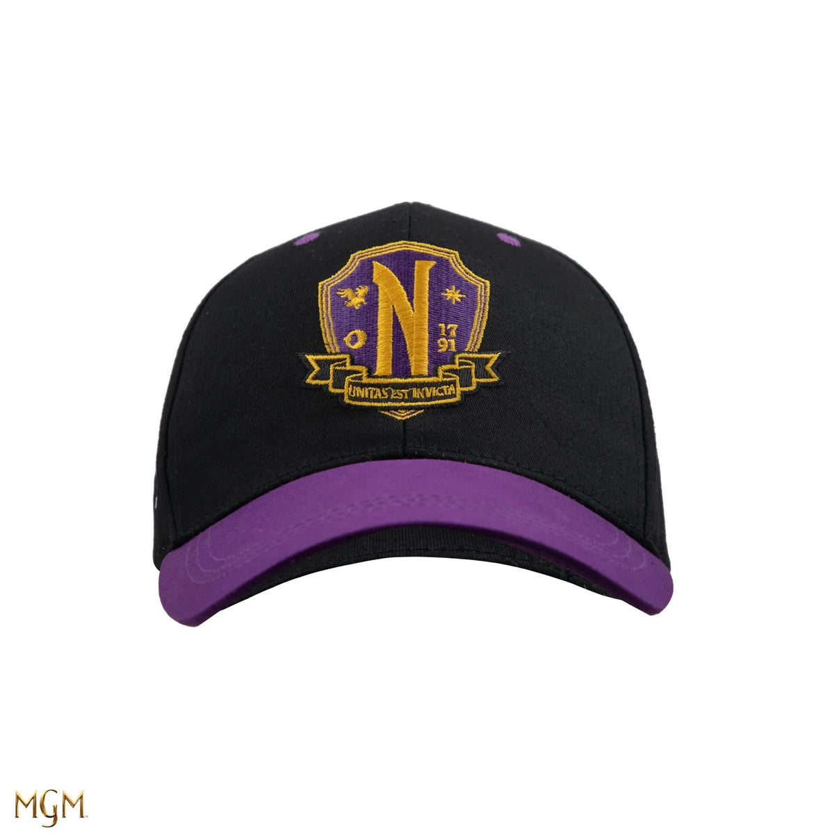 Wednesday Nevermore Academy Purple Baseball Cap CR2670