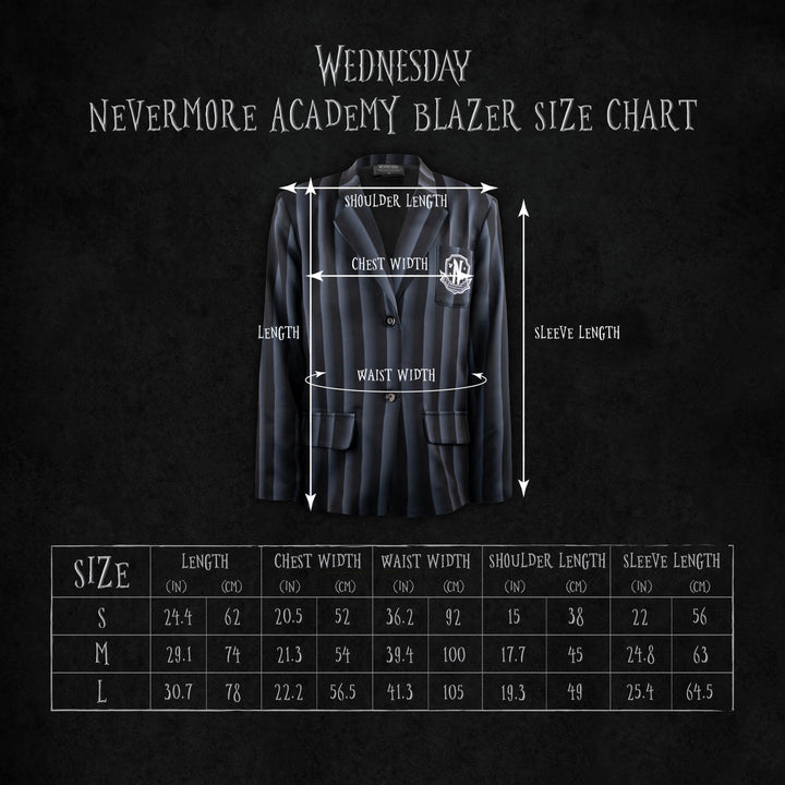 Wednesday Nevermore Academy Black Blazer