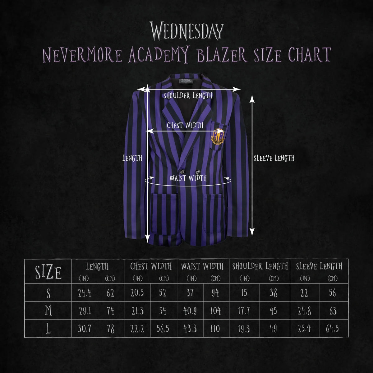 Nevermore Academy Purple Blazer CR1571M