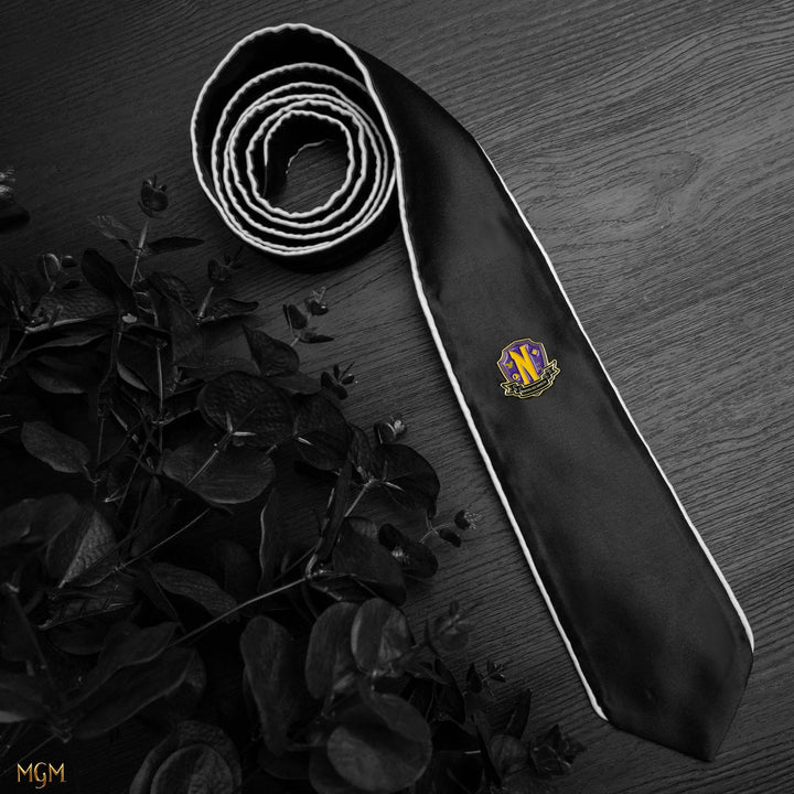 Wednesday Necktie Nevermore Deluxe Necktie + Pin CR1170