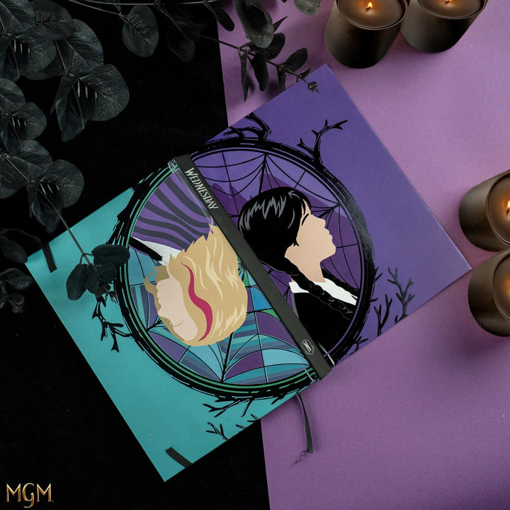 Wednesday Hard Cover Notebook Wednesday and Enid CR5170