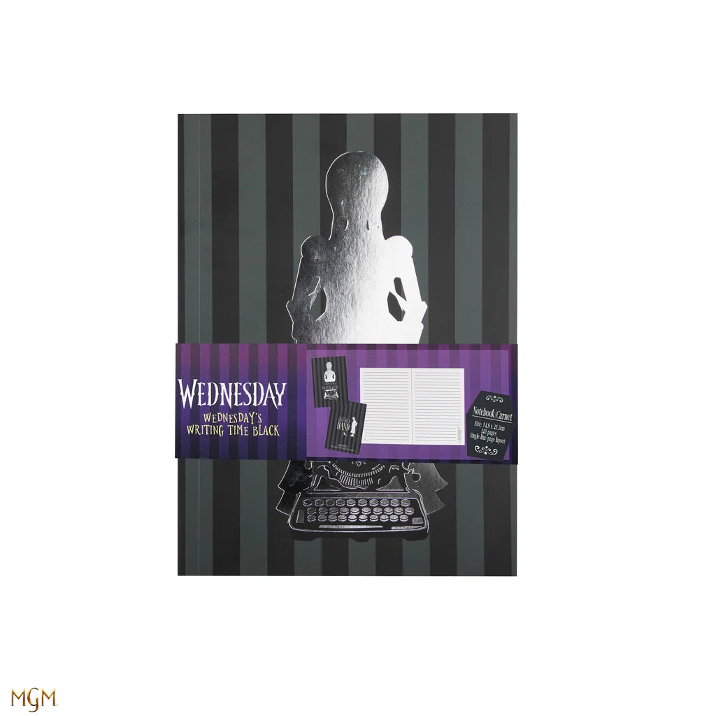 Wednesday Soft cover notebook Wednesday This Is My Writing Time-Black CR5173