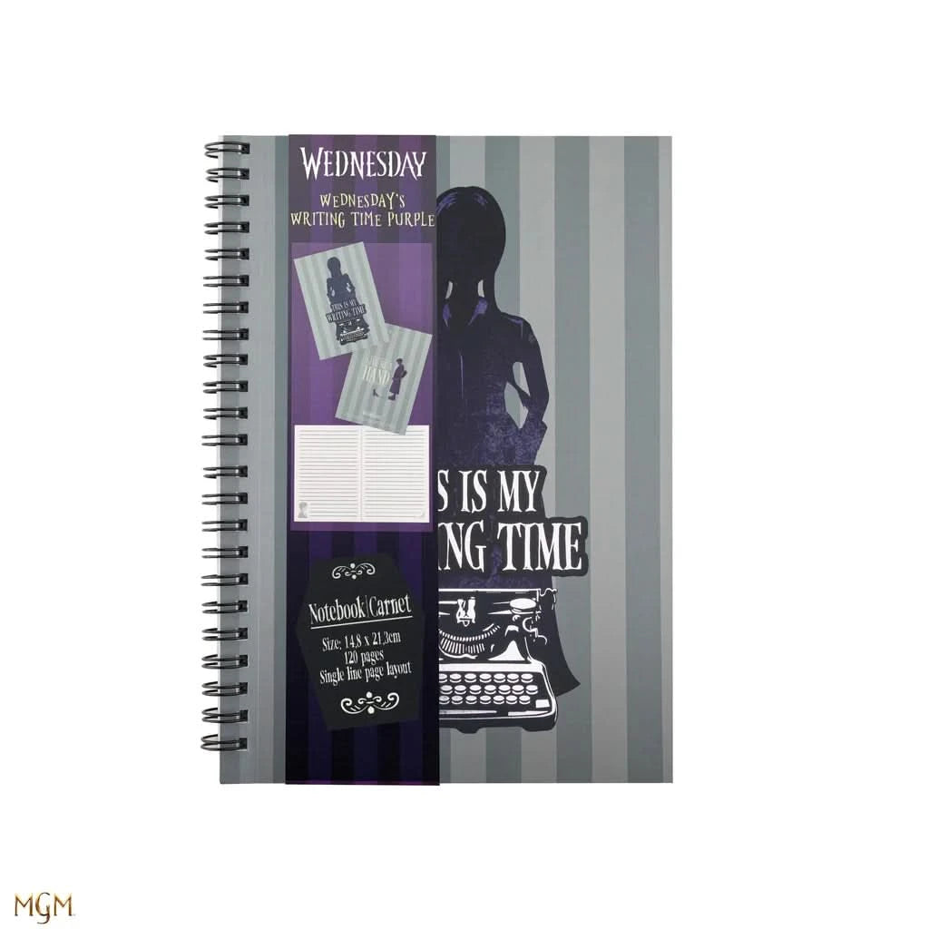 Wednesday This Is My Writing Time Purple Notebook CR5172