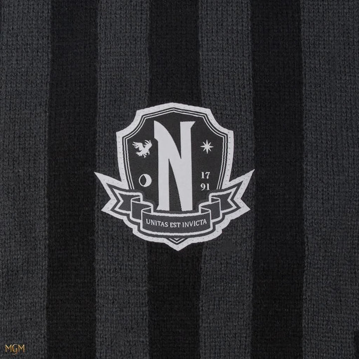 Wednesday Nevermore Academy Black Scarf CR1072