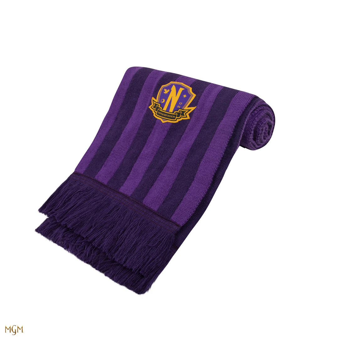 Wednesday Scarf Nevermore Academy Purple CR1071